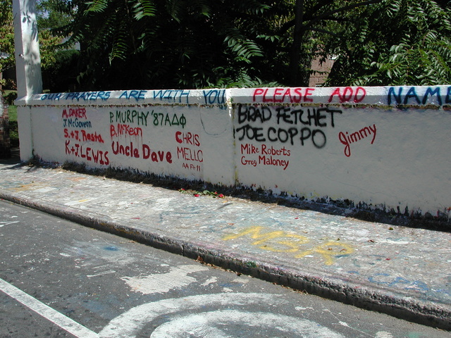 the University of Virginia bridge after September 11