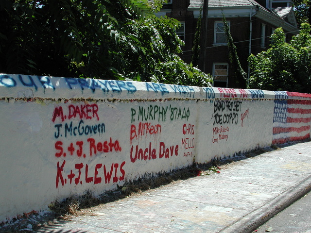 the University of Virginia bridge after September 11